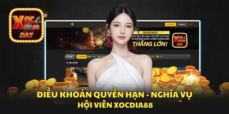 Điều khoản dịch vụ dành riêng cho hội viên của Xocdia88 3 Điều khoản về quyền hạn và nghĩa vụ của người chơi tại Xocdia88