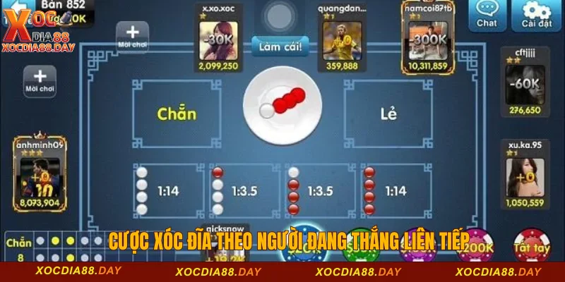 Luật Chơi Xóc Đĩa Online Cơ Bản Nhất Cho Bet Thủ 2 Cược Xóc đĩa theo người đang thắng liên tiếp