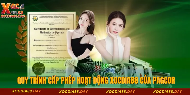Giấy phép hoạt động Xocdia88 2 Quy trình cấp phép hoạt động Xocdia88 của PAGCOR