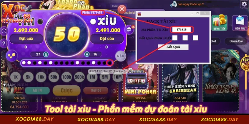 Top 05 Tool Hack Tài Xỉu Xocdia88 Thông Dụng Nhất 3 Phần mềm auto đặt Tài xỉu