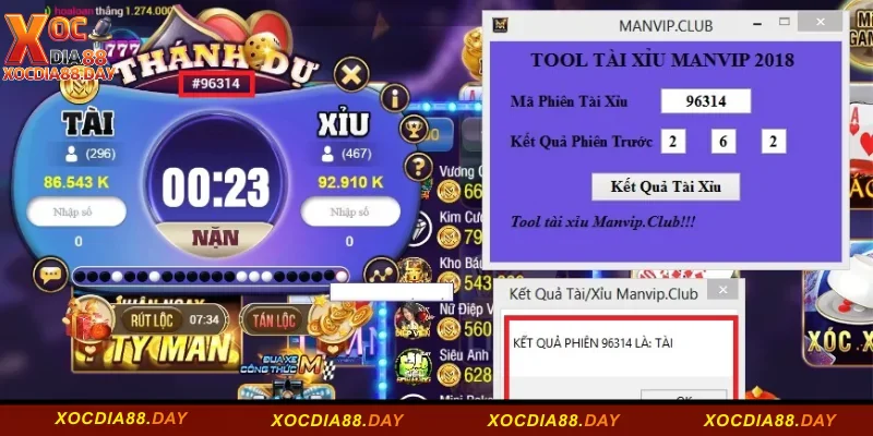Top 05 Tool Hack Tài Xỉu Xocdia88 Thông Dụng Nhất 2 Tool hack Tài xỉu Xocdia88 Tool Manvip
